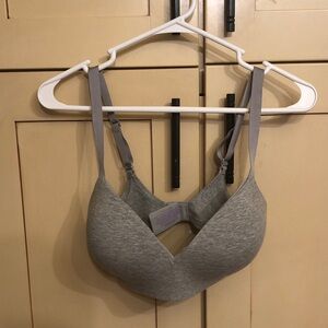 Tommy John Cool Cotton lightly Lined Wireless T-Shirt Bra - Light Heather Gray